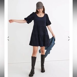 Brand new - Madewell Corduroy Tiered Mini Dress